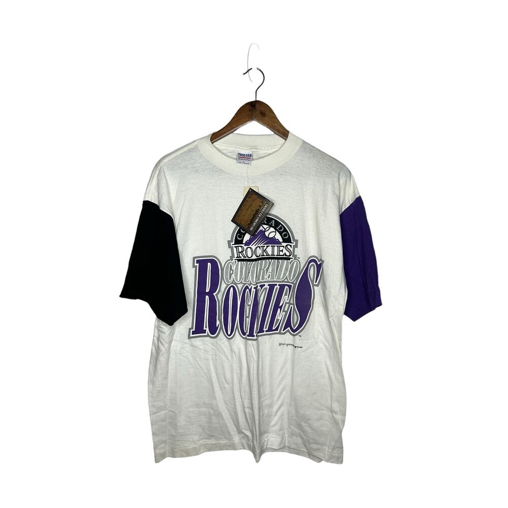 VTG True Fan 1994 Harold Arnold Colorado Rockies‎ t-shirt size Large New
